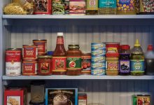 A pantry organized through our home maintenance tips.