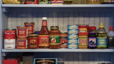 A pantry organized through our home maintenance tips.
